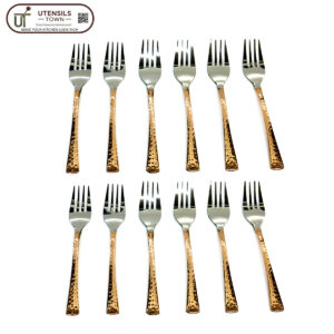 COPPER STEEL FORK 12PC